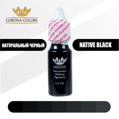 Пигмент Corona Colors Натуральный Черный (Native Black) 15 мл