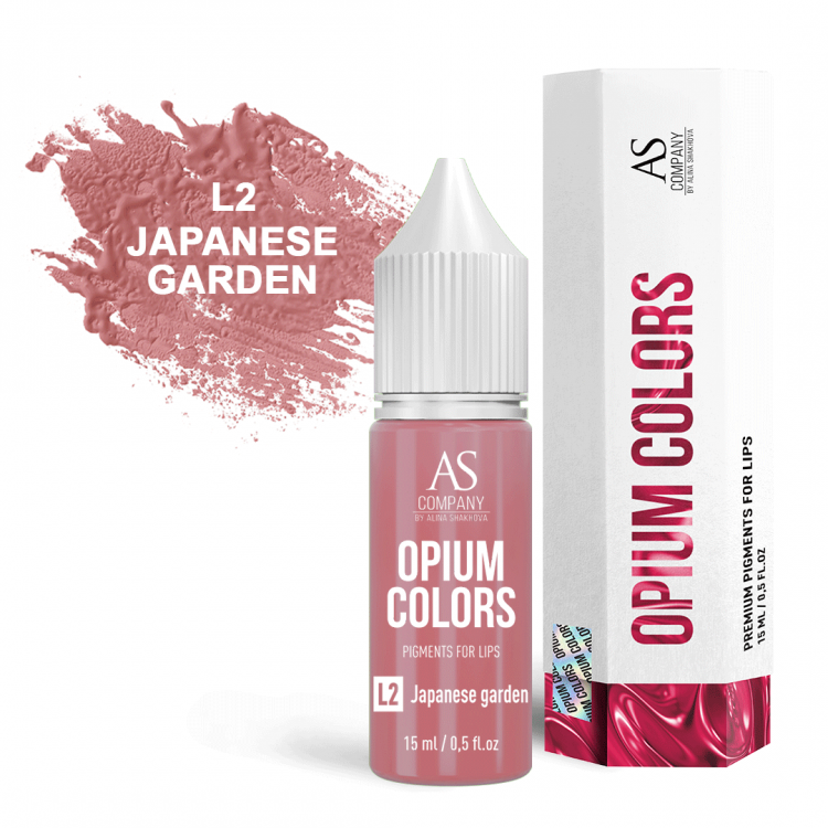 AS Company Opium Colors L2- Japanese Garden Пигмент для татуажа и перманентного макияжа губ