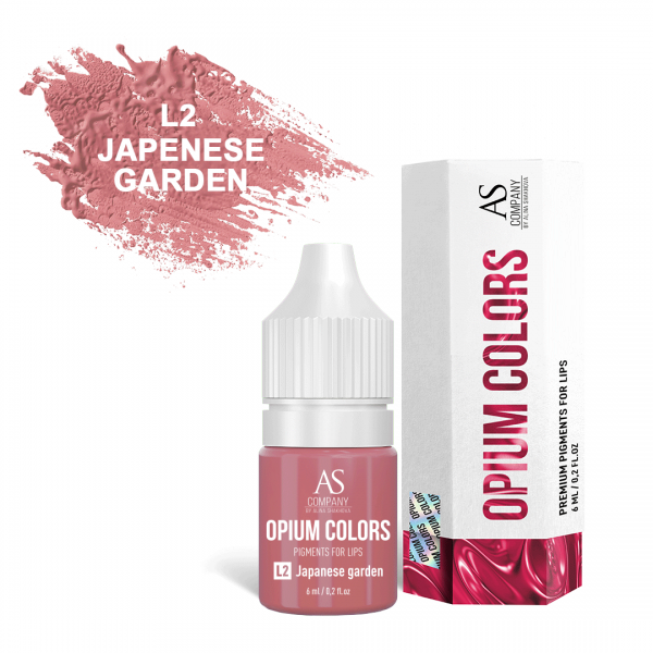 AS Company Opium Colors L2- Japanese Garden Пигмент для татуажа и перманентного макияжа губ
