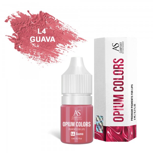 AS Company Opium Colors L4-Guava Пигмент для татуажа и перманентного макияжа губ