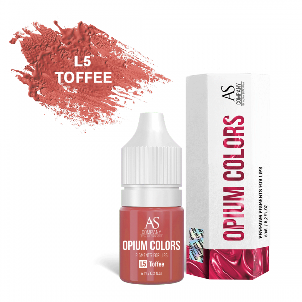 AS Company Opium Colors L5-Toffee Пигмент для татуажа и перманентного макияжа губ