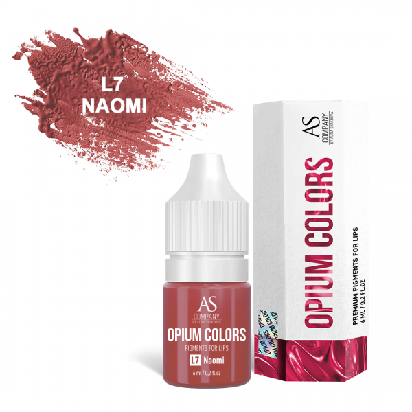 AS Company Opium Colors L7-Naomi Пигмент для татуажа и перманентного макияжа губ