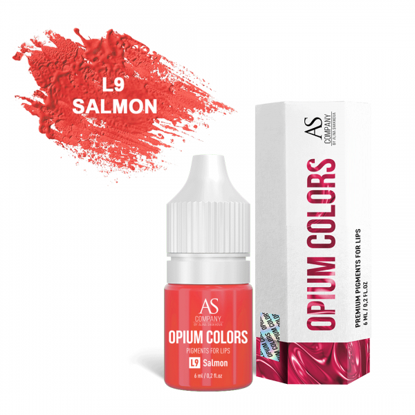 AS Company Opium Colors L9-Salmon Пигмент для татуажа и перманентного макияжа губ