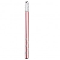 Ручка манипула для микроблейдинга с цветочками, цвет розовый
