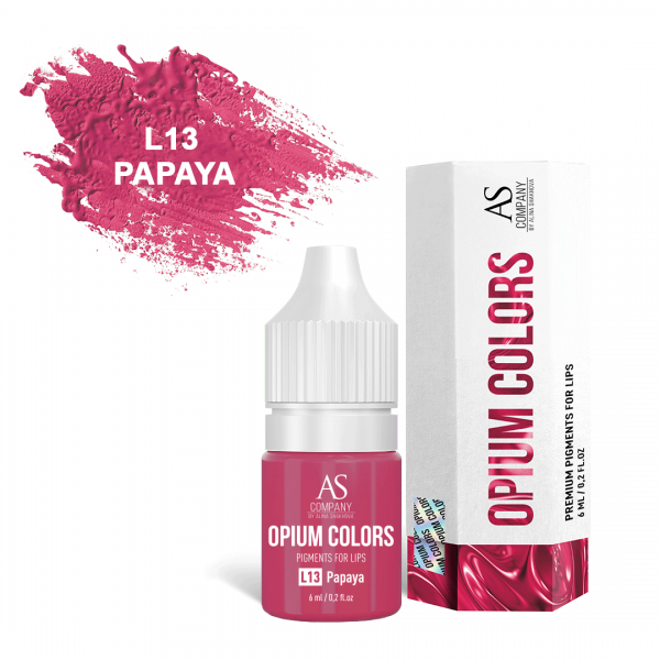 AS Company Opium Colors L13-Papaya Пигмент для татуажа и перманентного макияжа губ