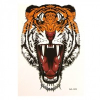 Татуировка на тело Рычащий тигр 25х14,5 см
