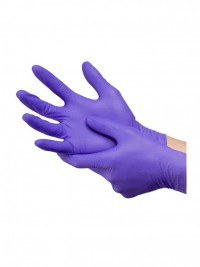 Перчатки нитриловые фиолетовые, 50 пар