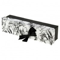 Коробка подарочная "Черные розы" 3 x 21,5 x 5 см
