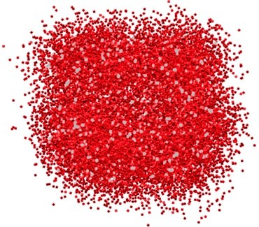 Блестки красные 20 гр 0.2 мм