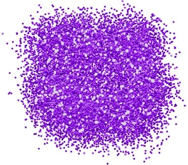 Блестки светло-фиолетовые 20 гр 0.2 мм