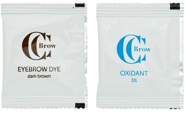 Краска для бровей CC Brow коричневый Brown (краска + окислитель) 2 х 3гр