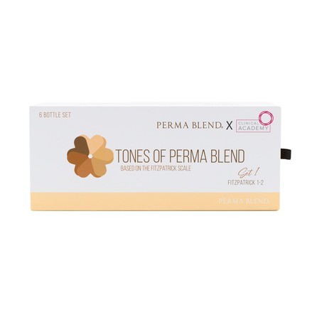 Набор пигментов для бровей TONES OF PERMA BLEND - FITZPATRICK 1-2 SET 1 (6 шт по 15 мл)