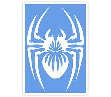 Трафарет для тату Пауки № 2 (7.5 х 11)