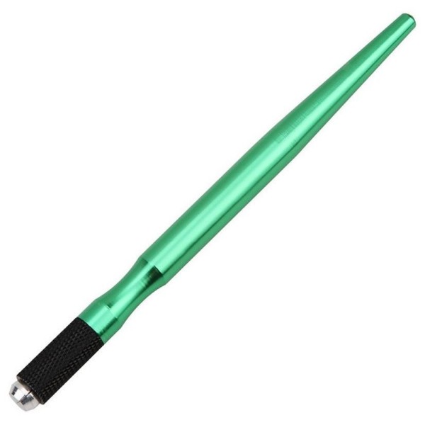 Ручка манипула для микроблейдинга зауженная, цвет зеленый