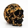 Сувенир Черный череп с золотом