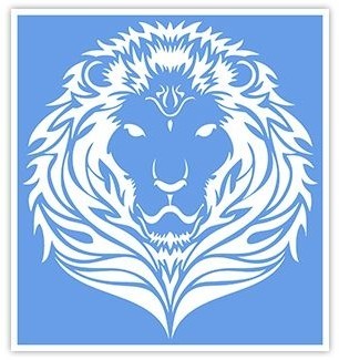Трафарет для тату Тигры и Львы №13 (9.9 х 10.7)