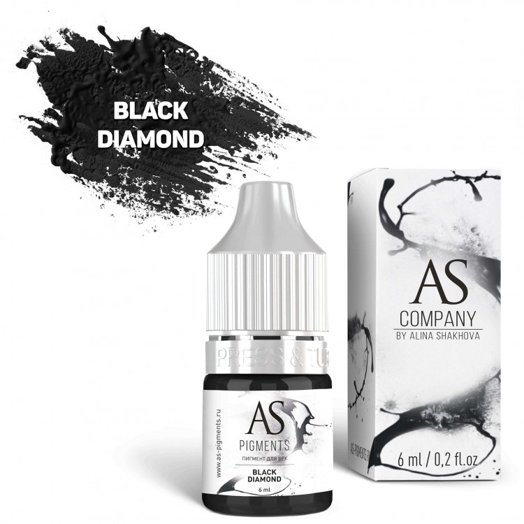 Пигмент Алины Шаховой для век Black diamond (Черный алмаз)