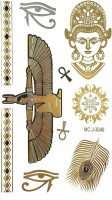 Flash Tatoo - временные татуировки золотые и серебряные Египет
