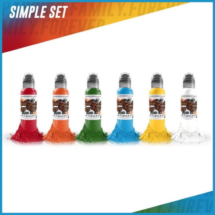 Набор красок World Famous Simple Color Set (6шт х 30мл)