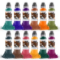 Набор красок World Famous Tattoo Ink Jay Freestyle Watercolor Ink Set (12шт х 30мл)